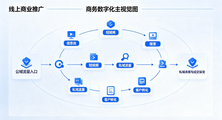 都昌县线上商业推广怎么做？全域流量闭环搭建与低成本转化实战指南